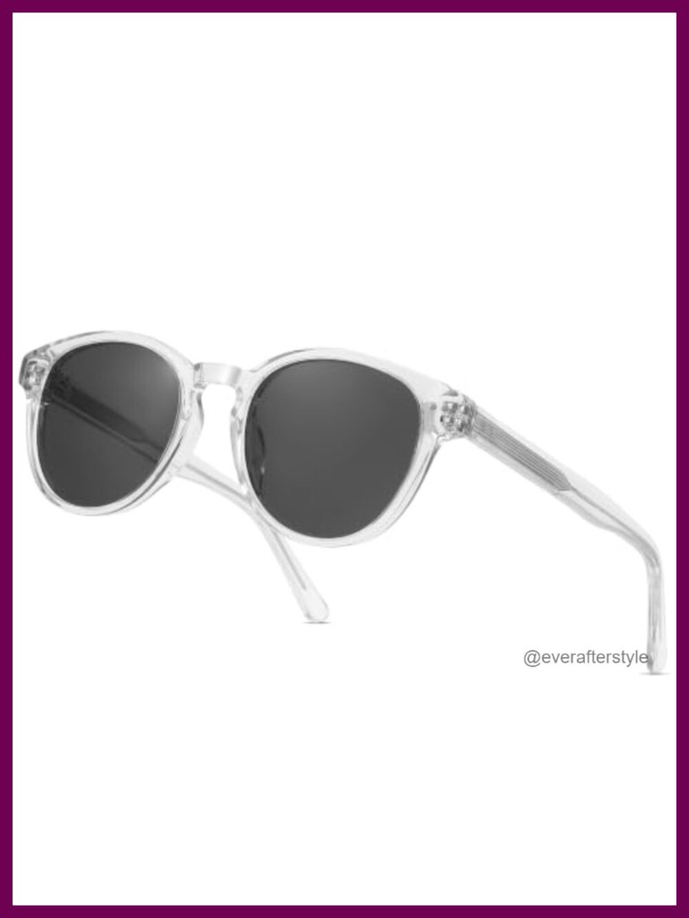 Round Polarized Sunglasses Acetate Frame UV400 Retro Women